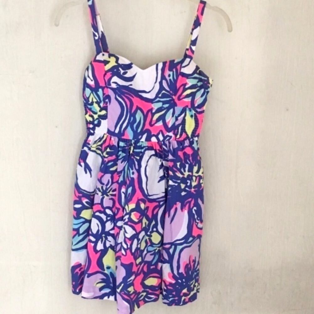 Size 2 Lilly Pulitzer Catwalkin Christine Sundress Flare Vacation Cruise Dress
